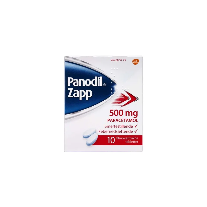 Panodil Zapp - 500 mg. Tabletter 10 st.