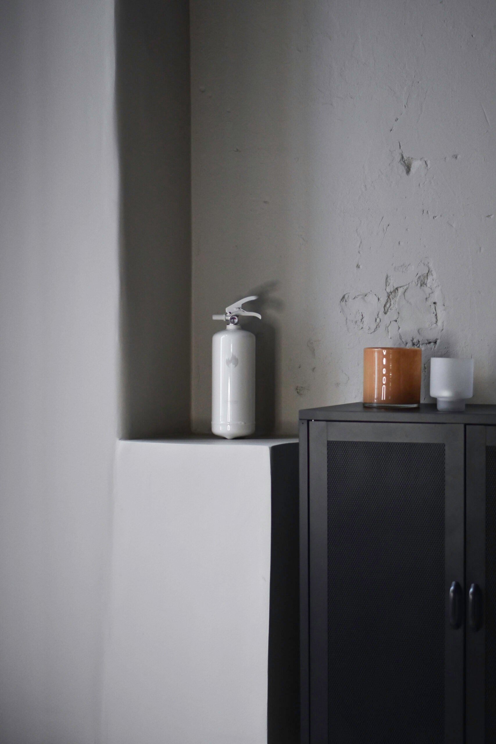Housegard design pulverbrandsläckare - 2 kg, vit