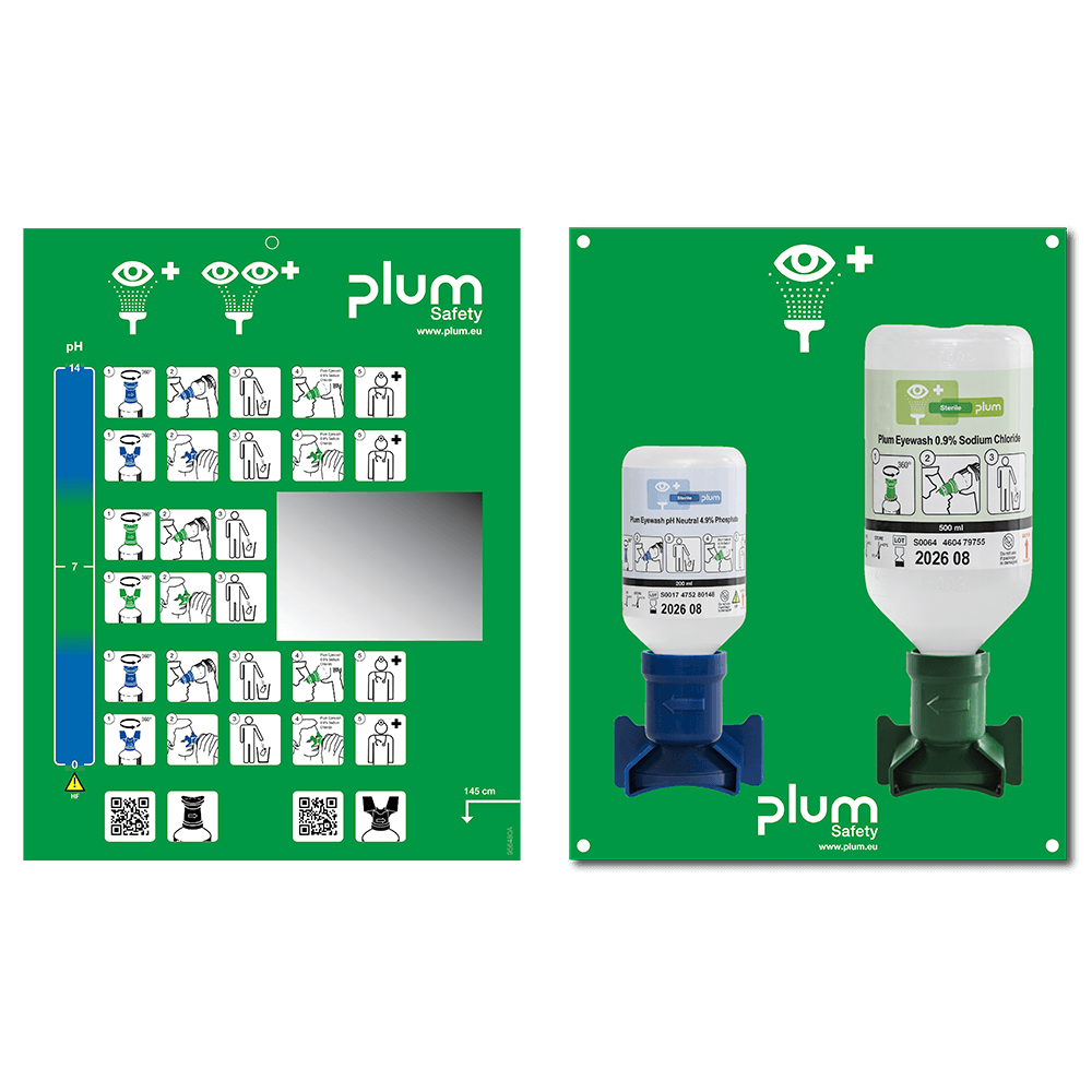 PLUM Ögontvättstation kombi öppen