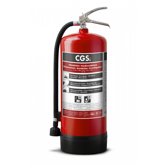 9 L Vattensläckare från CGS - PFAS fri släckare