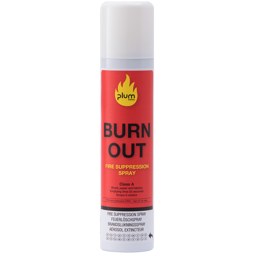 Brandsläckningsspray från PLUM