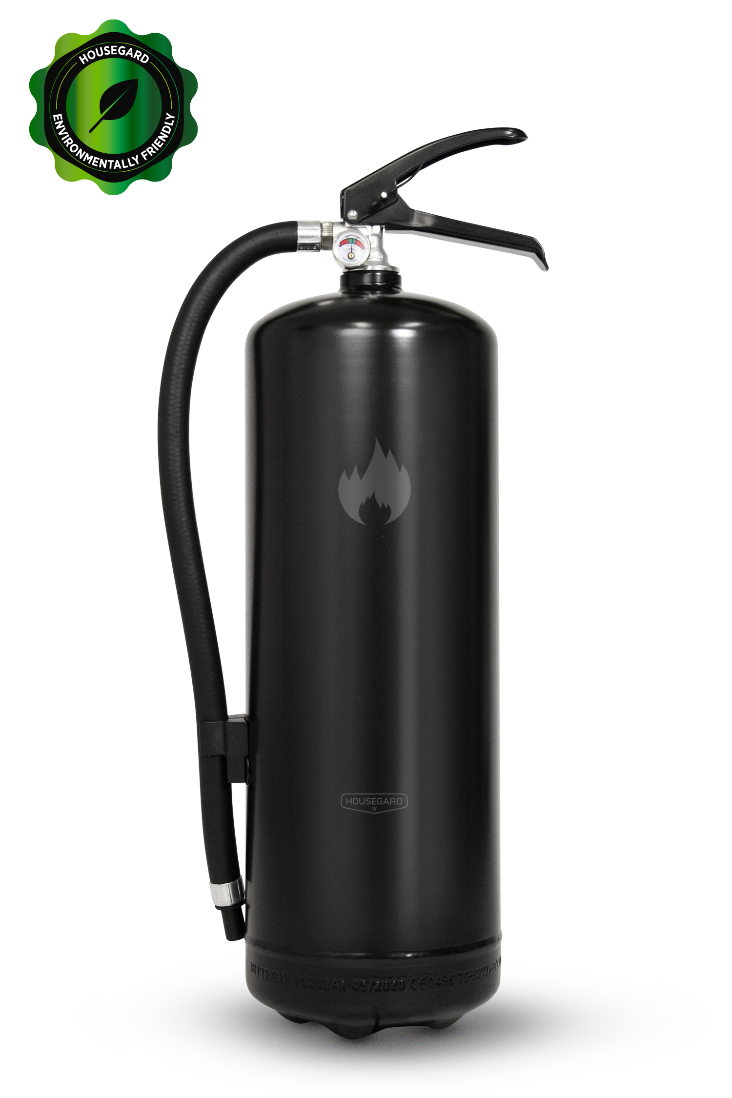 Housegard design pulverbrandsläckare - 6 kg, svart