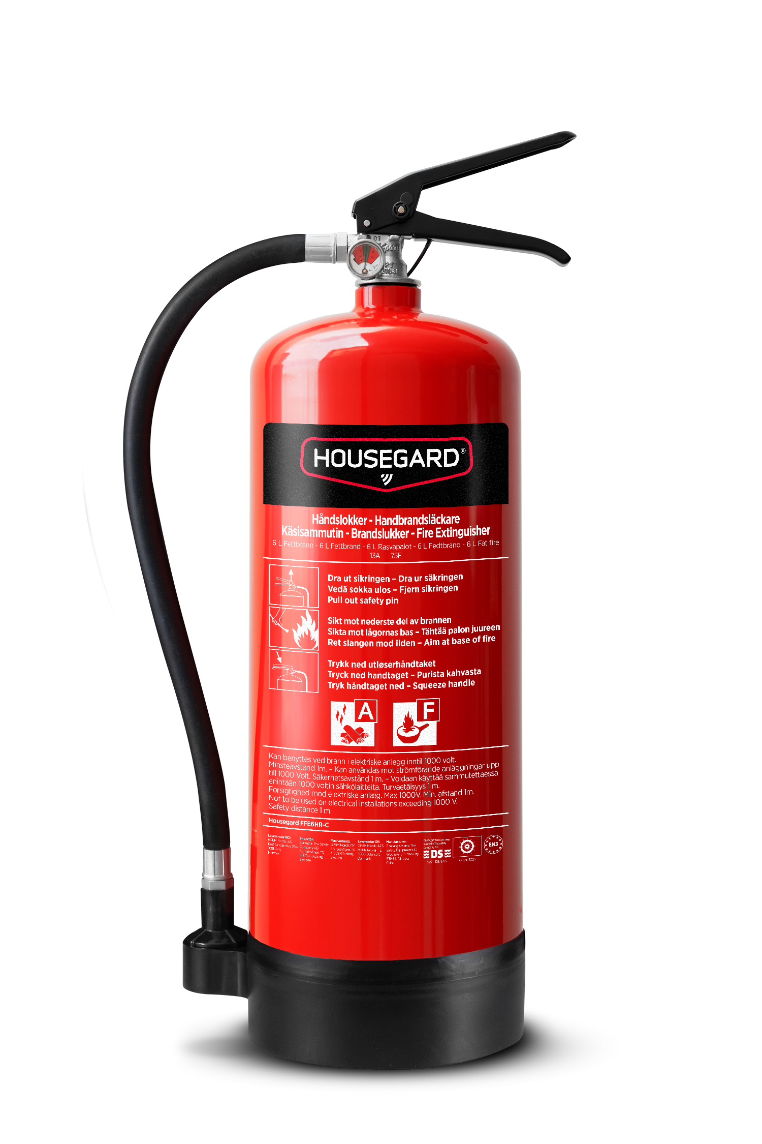Housegard fettsläckare 6L, fluorfri