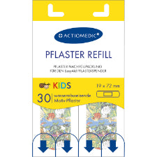 EasyAid Refill - ELASTISK Plåster för barn 19 x 72 mm, 30 st.