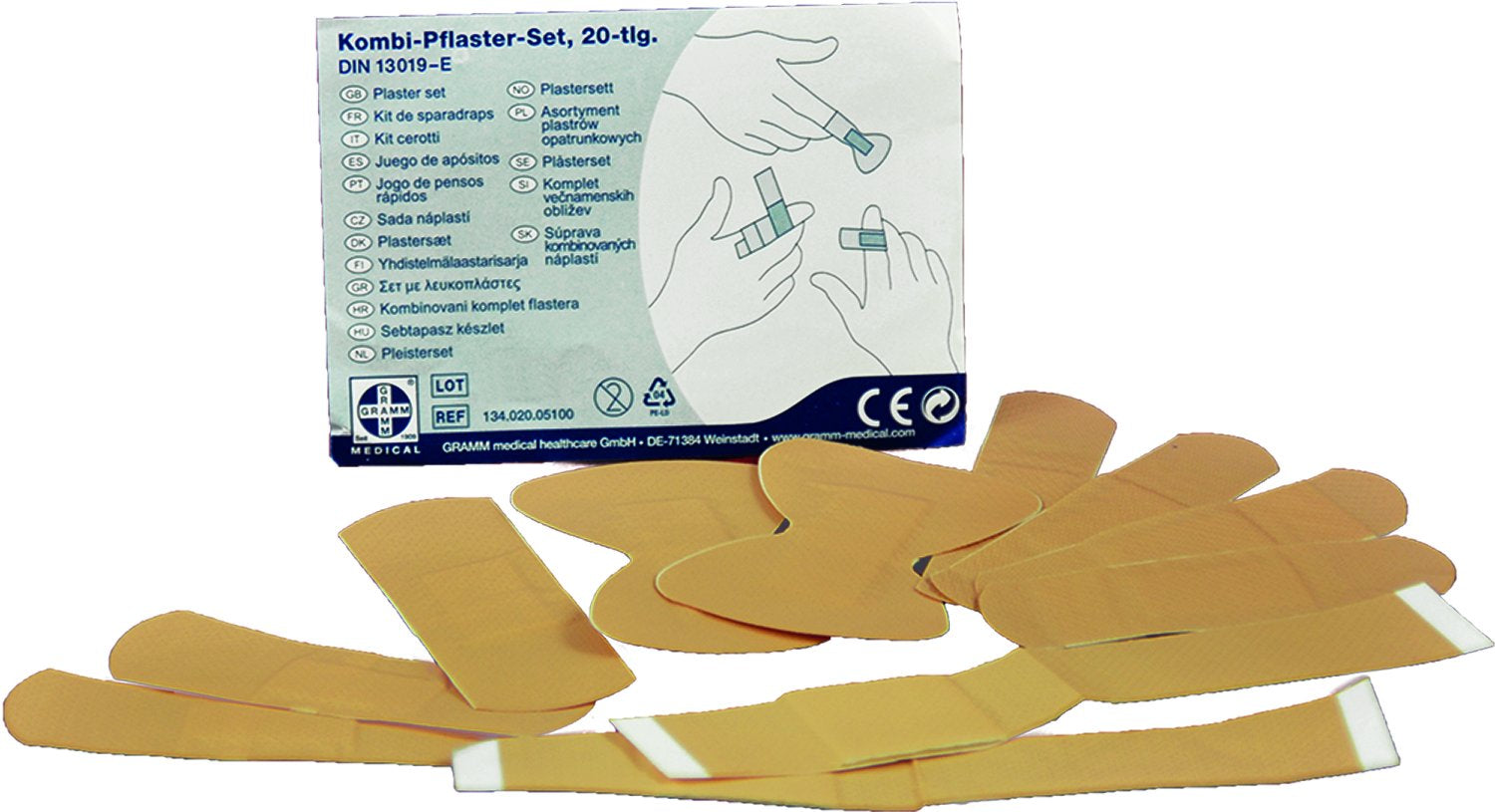 Gipsset med 20 st. per paket.
