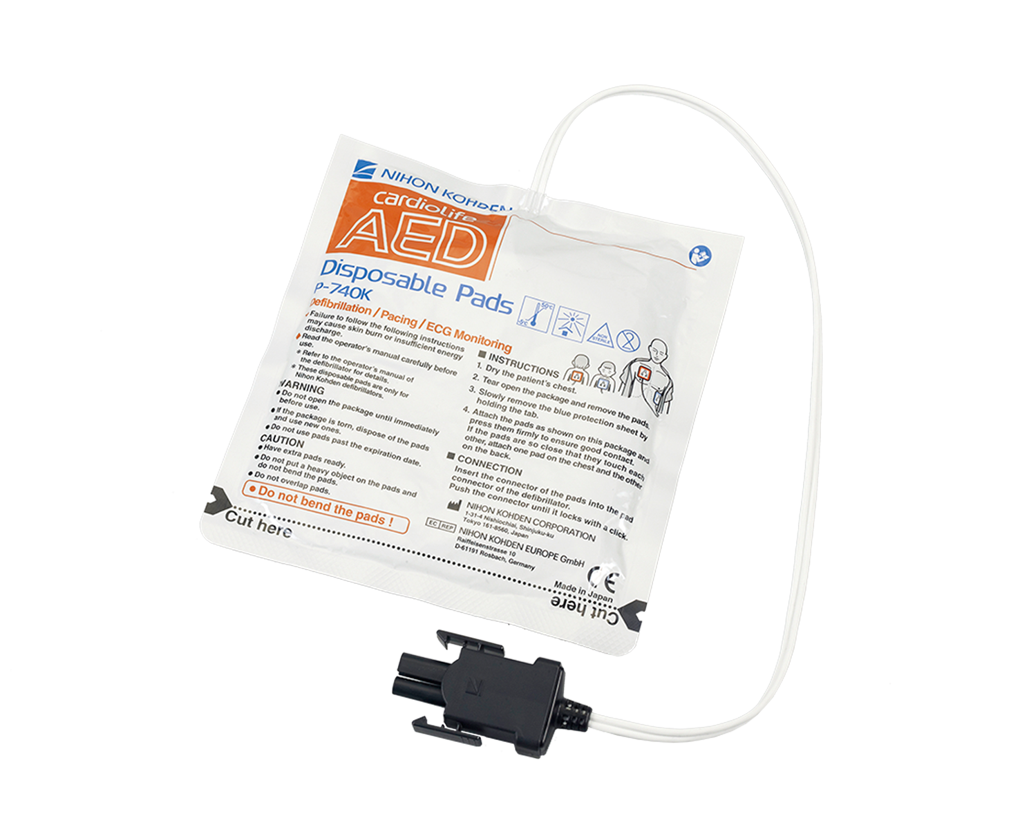 Träningsskydd för Cardiolife AED-3100 inkl. tråd