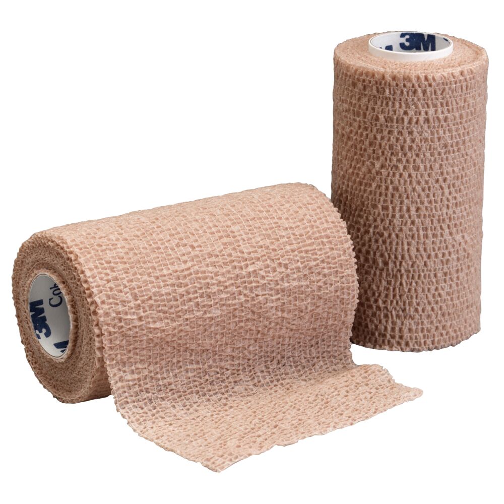 Coban Självhäftande, latexfritt kort stretchbandage 7,5 cm x 4,6 m