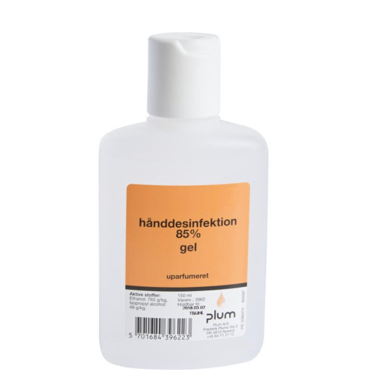 Handdesinfektion Gel Plum 85{6dfa2d5a020da1e80d55fd8da3b70a0299d434546805740ce9ca30120815e3da} Etanol – 150 ml