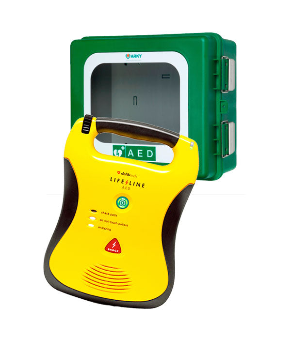 Lifeline AED inkl. utomhus skåp
