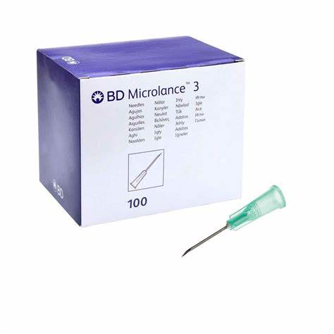 Nål, Microlance 3, grön, 21G