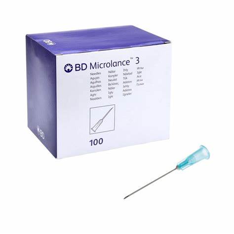 Nål, Microlance 3, blå, 21G