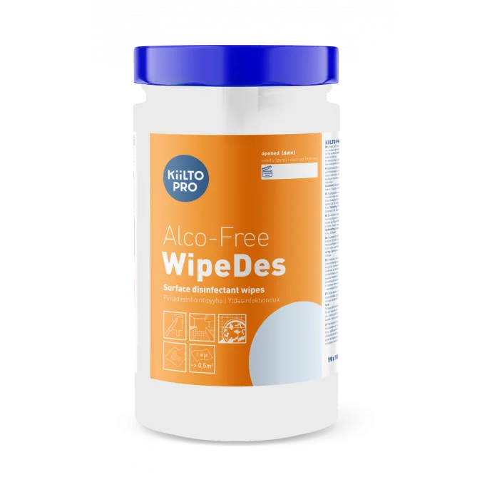 Kiilto Pro Alco-Free Wipes, 200 st.